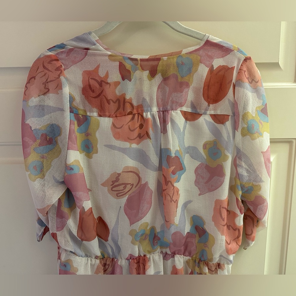 Ted Baker Juleah Ruched Sleeve Detail Mini Dress Natural NWT - Picture 13 of 13
